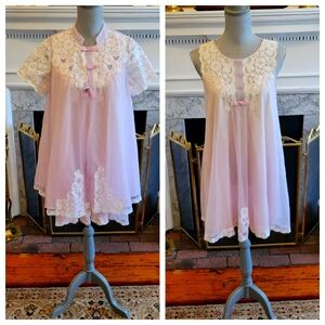 Vtg 60's Shadowline Peignoir Set